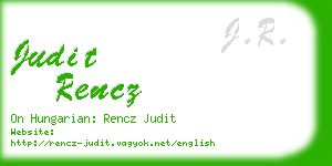 judit rencz business card